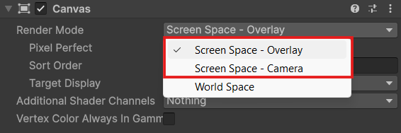 Set Render Mode