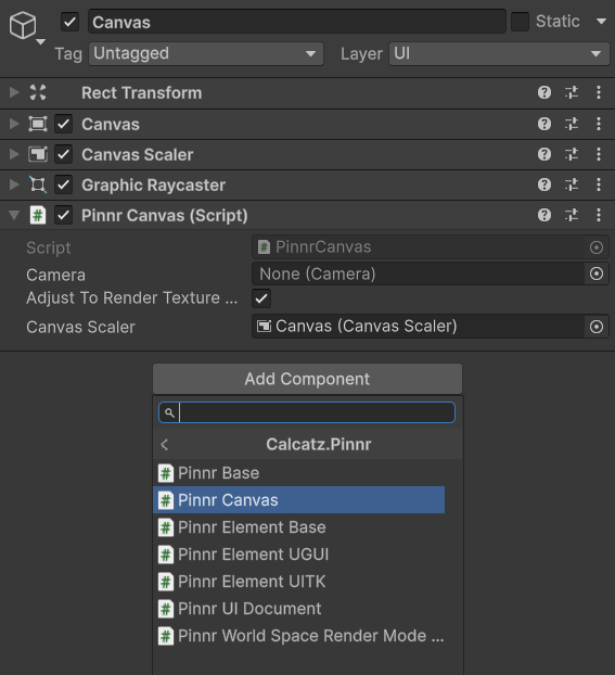 Add Pinnr Canvas